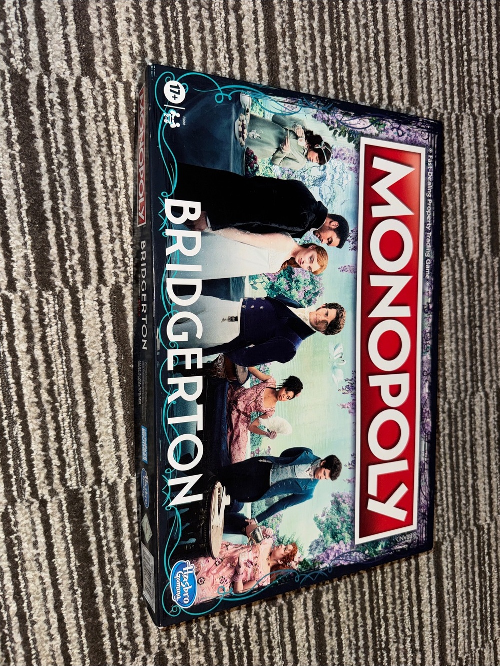 Hasbro Monopoly Bridgerton Edition - Red, Teal, Purple Box